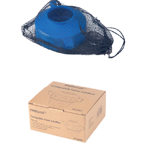 LooBud Blue with POUCH (Collapsable/Fold away)