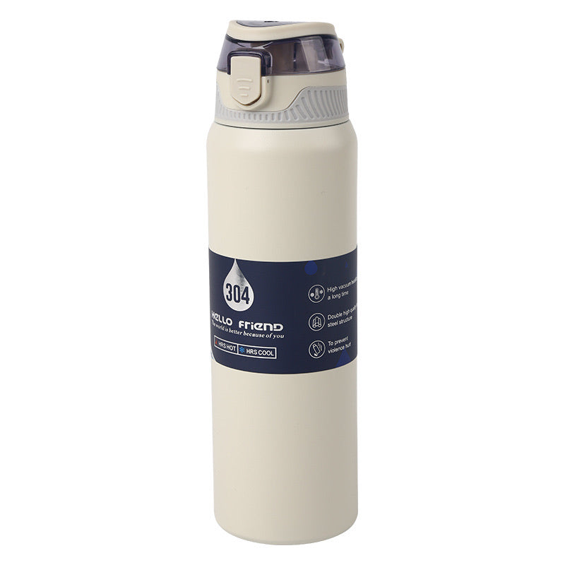 Stainless Steel Vacuum Thermal Bottle 750ml – Compact, Durable & Stylish Travel Flask