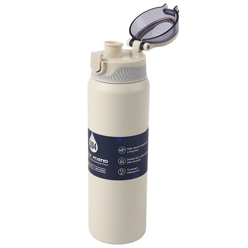 Stainless Steel Vacuum Thermal Bottle 750ml – Compact, Durable & Stylish Travel Flask