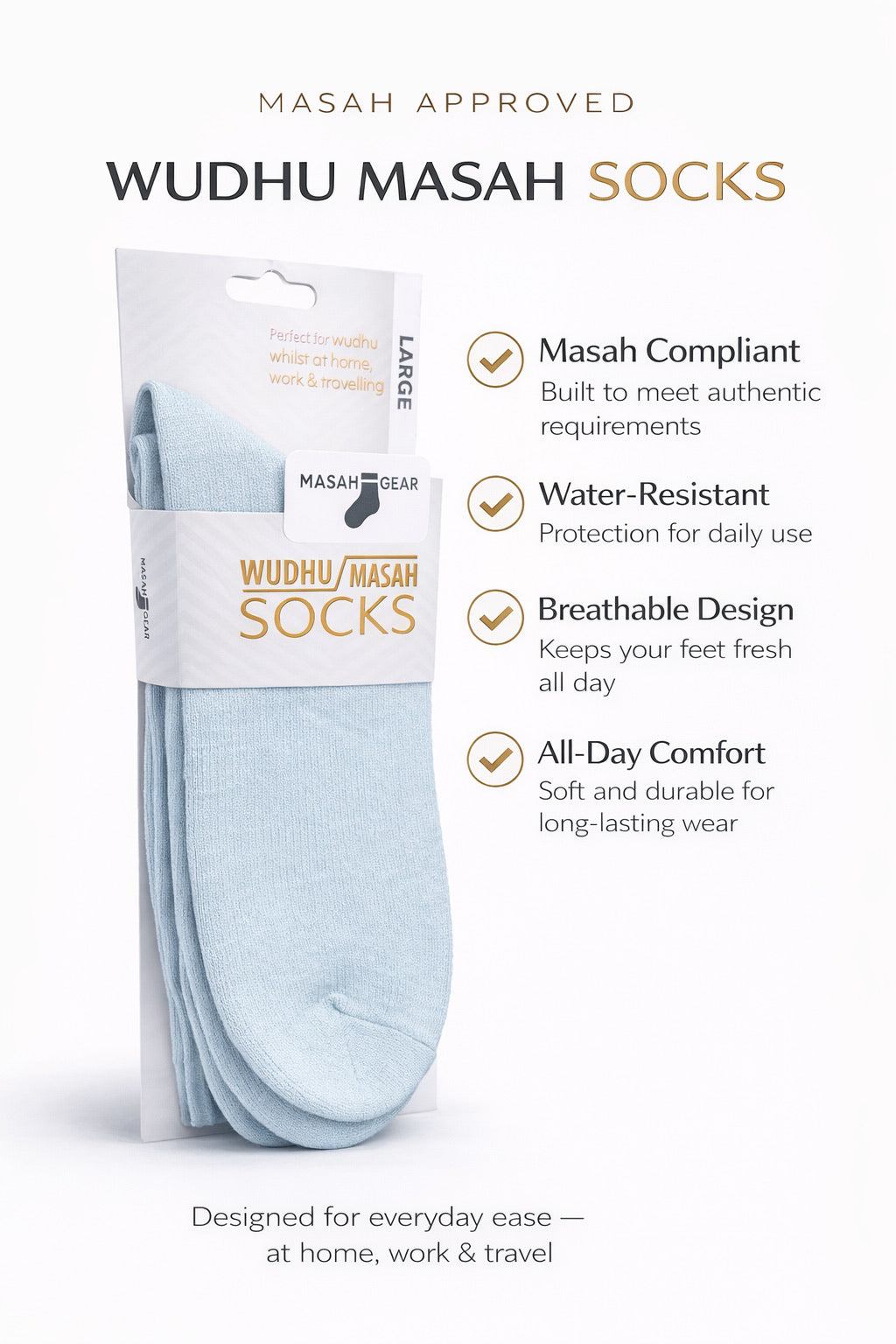 Masah Gear Wudhu Socks