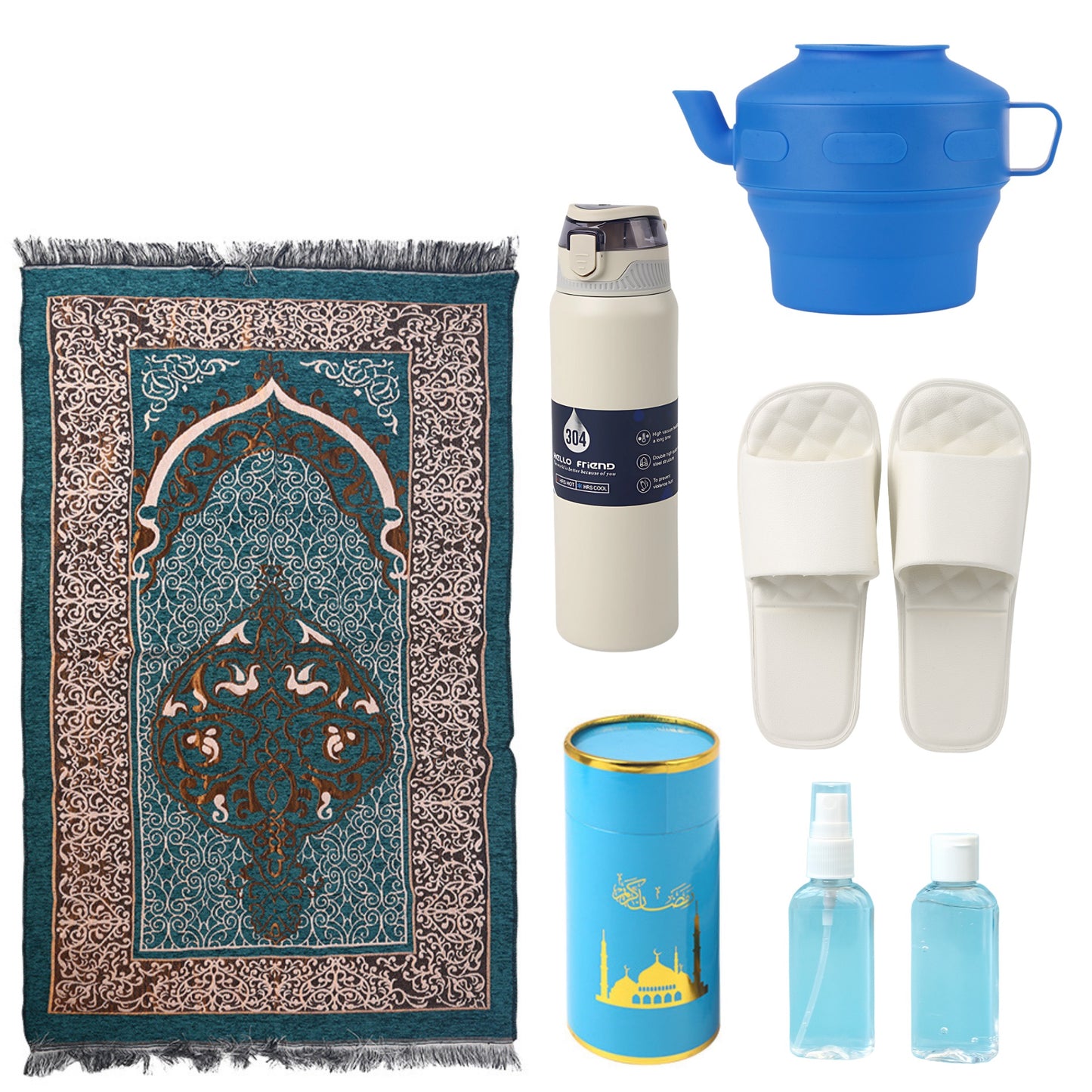 Luxe Islamic Travel Pack - Includes Bidet, Water Bottle & More Essential Accessories