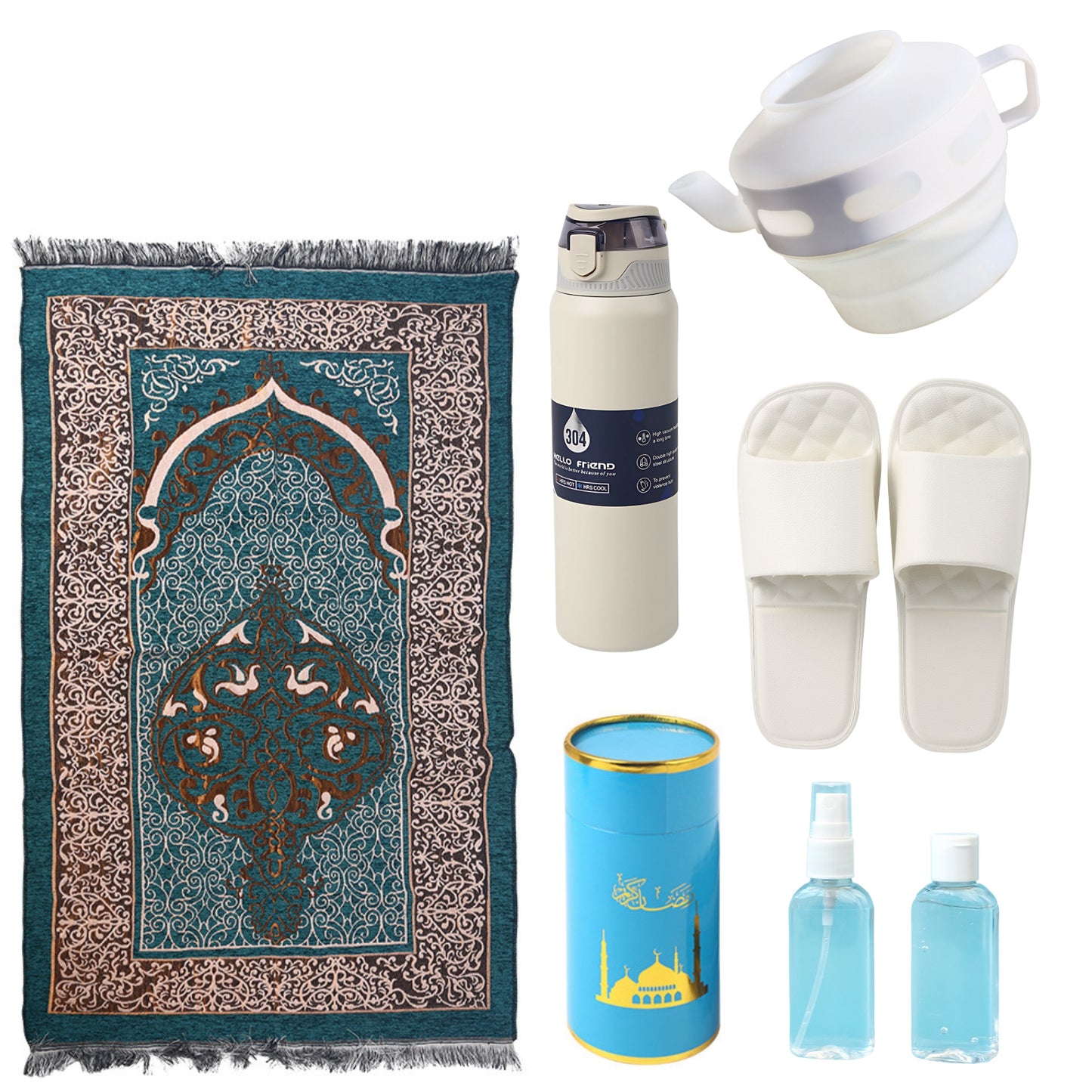 Luxe Islamic Travel Pack - Includes Bidet, Water Bottle & More Essential Accessories